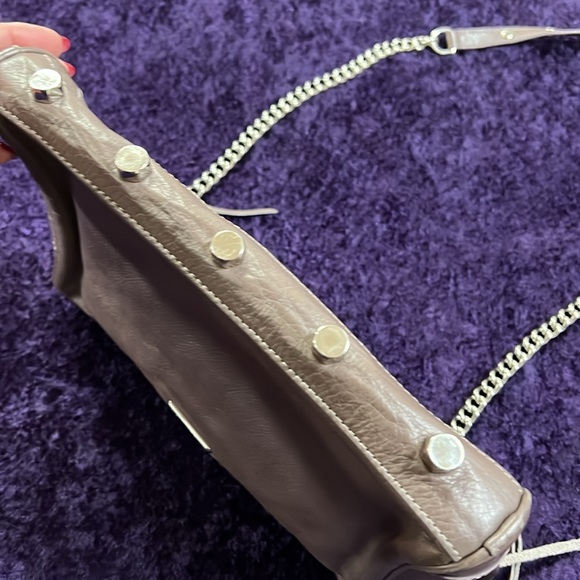Rebecca Minkoff Leather Crossbody Bag with Detachable Chain Strap - Picture 5 of 15